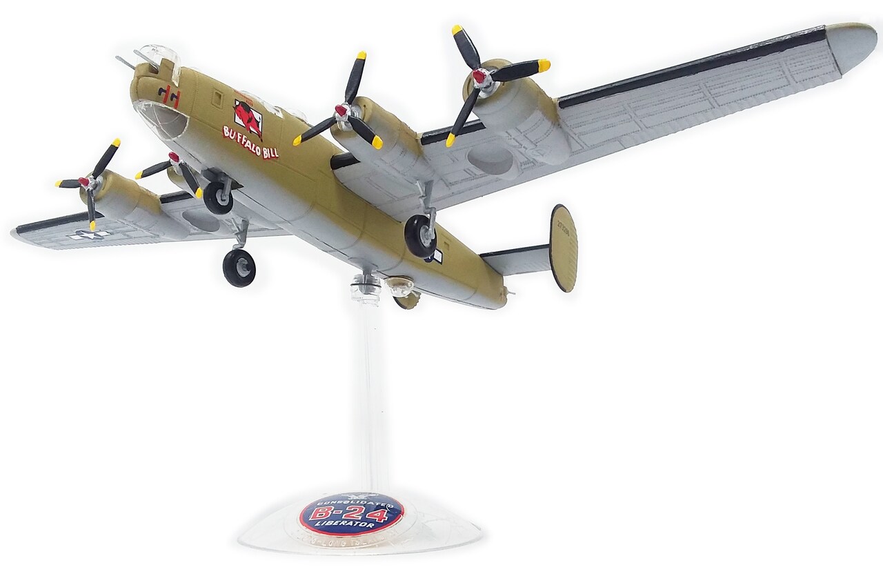 Atlantis Plastic Model Kit With Swivel Stand-B-24j Bomber Buffalo Bill
